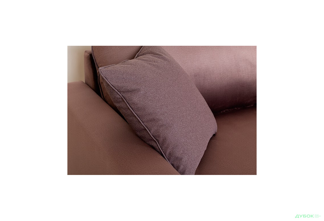 Фото 3 - М'який куточок Вашингтон Кутовий диван: База не розкл. кутова (2,9 м.) в одній тканині + подушки вел.3шт, малі 2шт, в одній тканині Dizi
