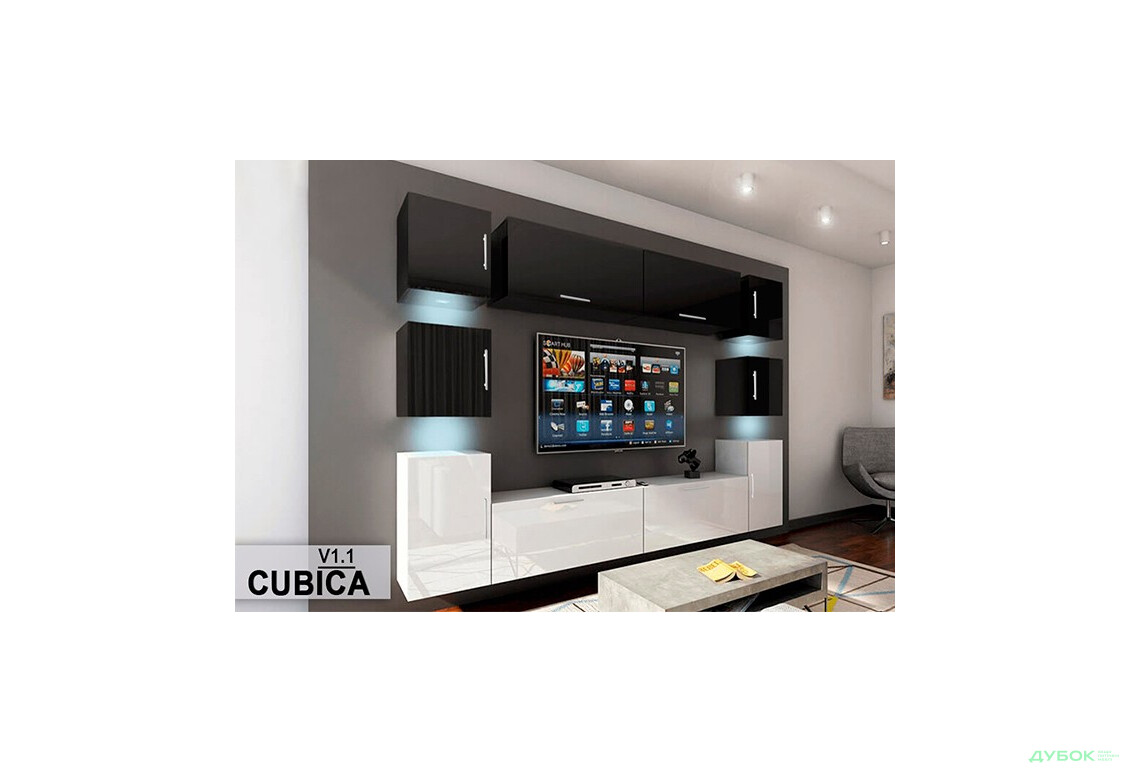 Модульная гостиная Кубика / Cubica (с ручками) МироМарк