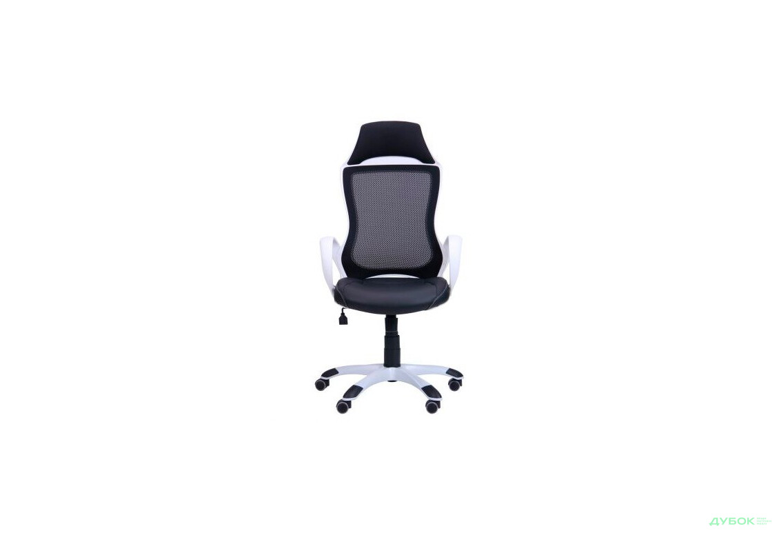 Фото 3 - Крісло Viper білий, сидіння Неаполь N-20/спинка Сітка чорна, арт.261756 AMF