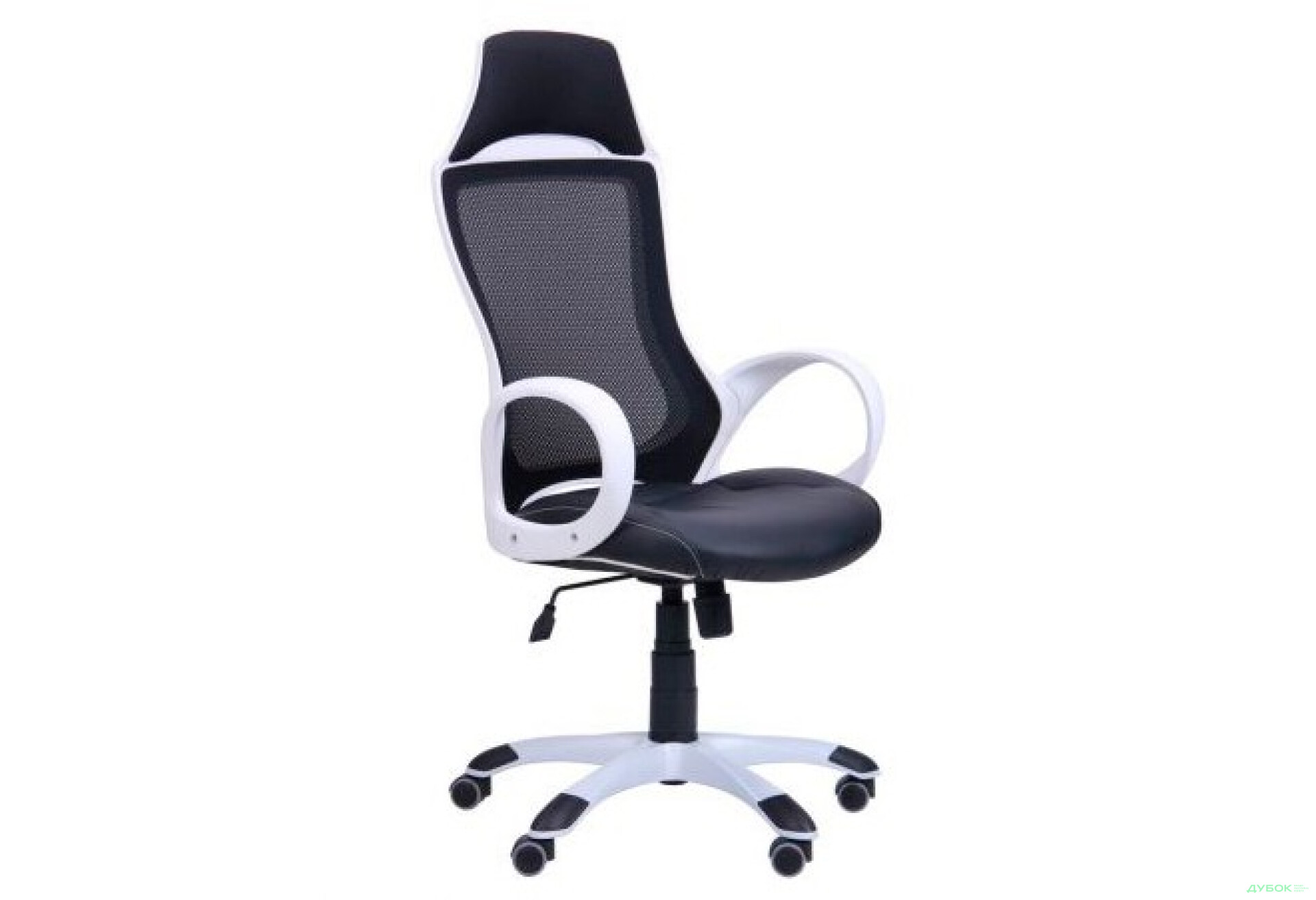 Фото 1 - Кресло Viper белый, сиденье Неаполь N-20/спинка Сетка черная, арт.261756 АМФ