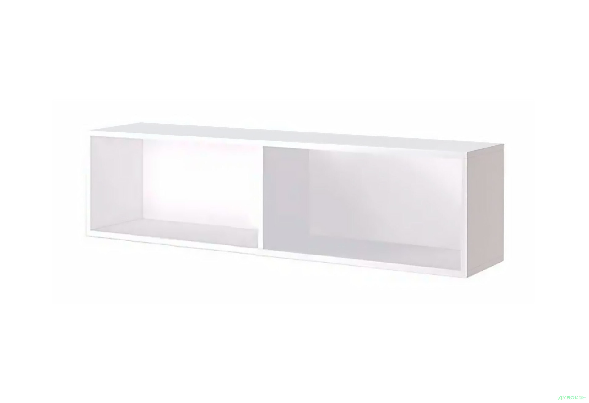 Полка для книг навесная МироМарк Асти 120 см Белая - Изображение 1 Изображение 1 - Полка для книг навесная МироМарк Асти 120 см Белая