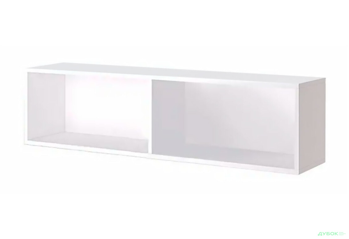 Полка для книг навесная МироМарк Асти 120 см Белая - Изображение 1 Изображение 1 - Полка для книг навесная МироМарк Асти 120 см Белая