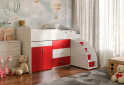 Фото 18 - Кровать-горка Виорина Деко 5 80х180 см с ящиками, лестницами и столом