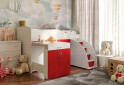 Фото 19 - Кровать-горка Виорина Деко 5 80х180 см с ящиками, лестницами и столом