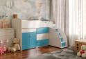 Фото 27 - Кровать-горка Виорина Деко 5 80х180 см с ящиками, лестницами и столом