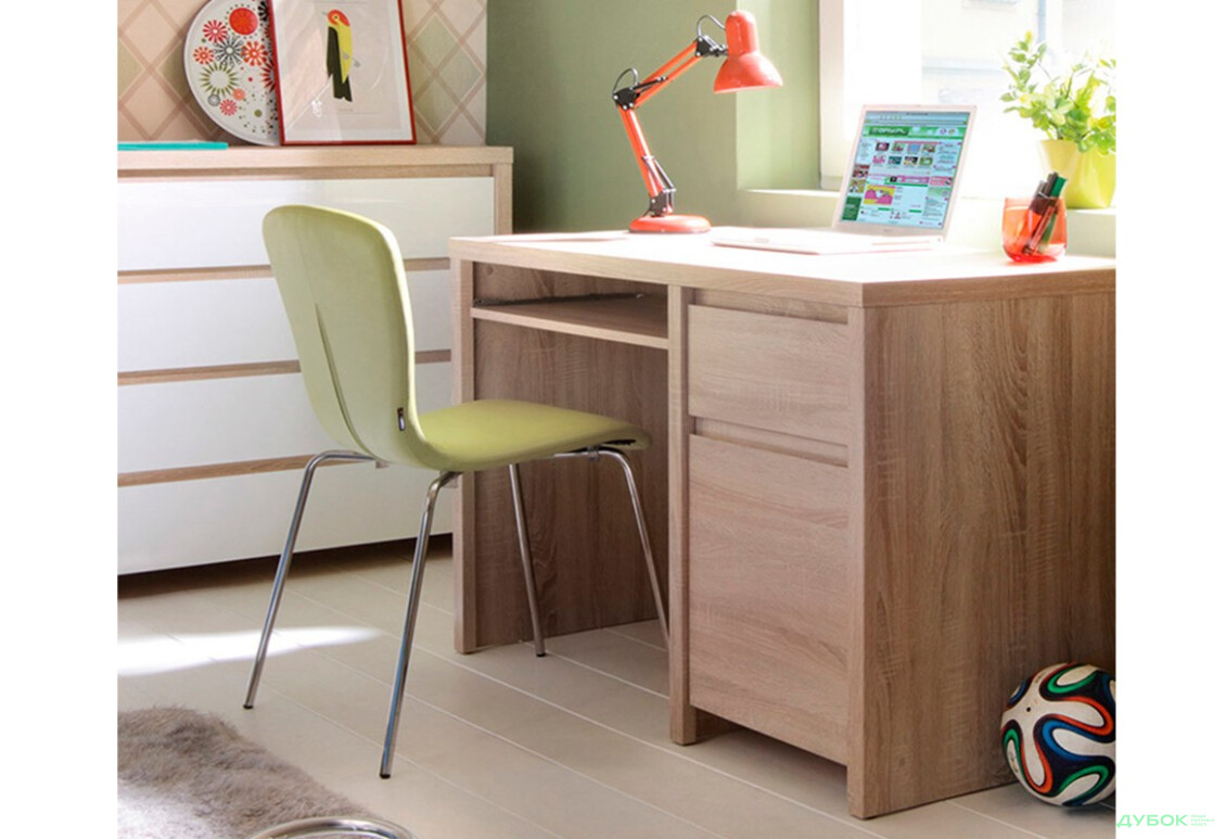 Стол компьютерный ВМК Каспиан 120x65 см с тумбой, ящиком та полкой - Изображение 4 Изображение 4 - Стол компьютерный ВМК Каспиан 120x65 см с тумбой, ящиком та полкой