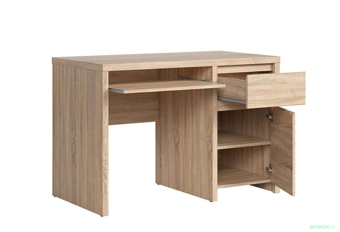 Стол компьютерный ВМК Каспиан 120x65 см с тумбой, ящиком та полкой - Изображение 2 Изображение 2 - Стол компьютерный ВМК Каспиан 120x65 см с тумбой, ящиком та полкой