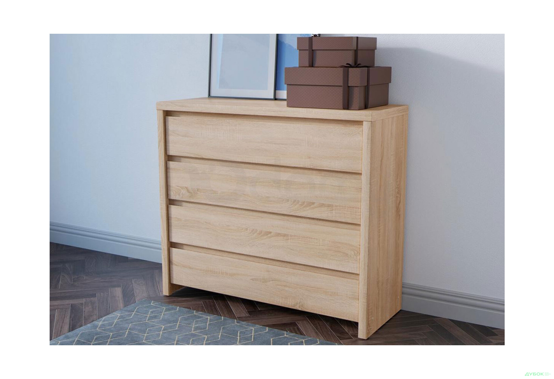 Комод ВМК Каспиан с 4 ящиками 105 см - Изображение 2 Изображение 2 - Комод ВМК Каспиан с 4 ящиками 105 см