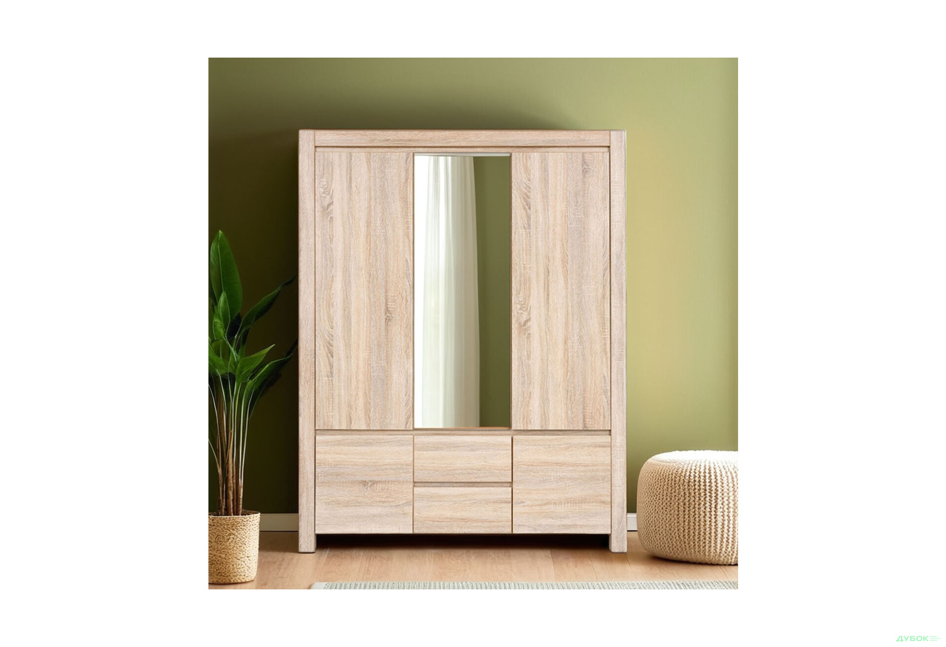 Шафа ВМК Каспіан 5-дверна з 2 шухлядами 154 см - Зображення 3 Зображення 3 - Шафа ВМК Каспіан 5-дверна з 2 шухлядами 154 см