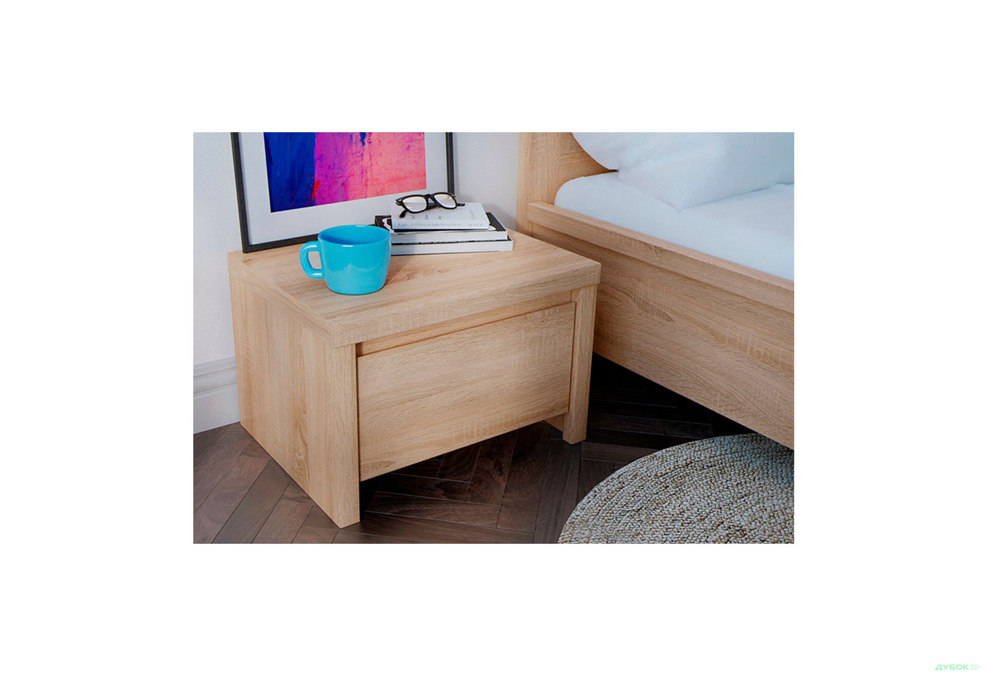 Зображення 5 - Тумба приліжкова ВМК Каспіан з шухлядою 51 см