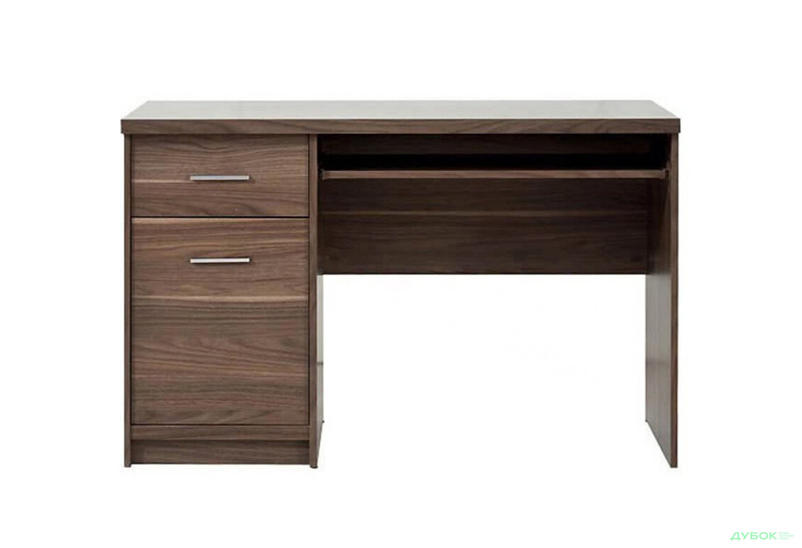 Стол письменный Gerbor холдинг Опен 120x60 см с тумбой и ящиком, орех калифорнийский - Изображение 1 Изображение 1 - Стол письменный Gerbor холдинг Опен 120x60 см с тумбой и ящиком, орех калифорнийский