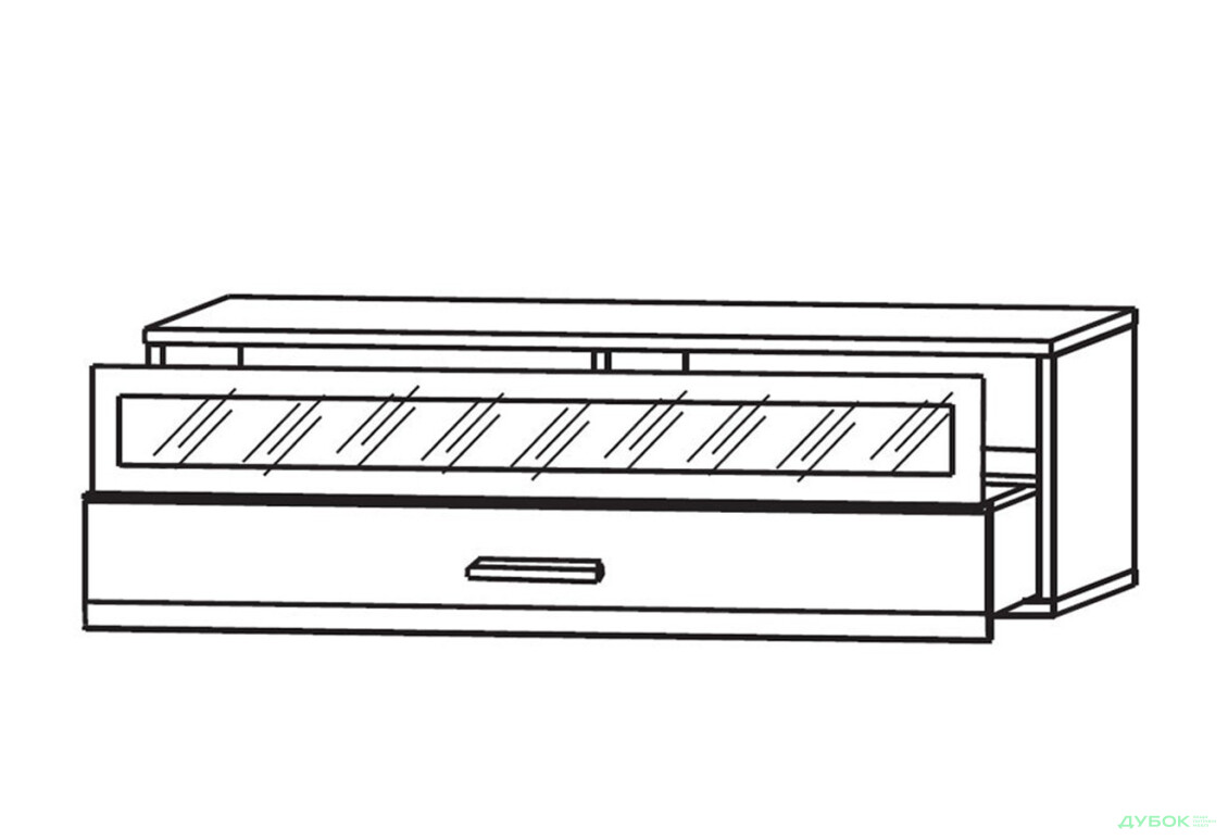 Тумба під ТВ Гербор Вушер з 1 шухлядою 100 см - Зображення 2 Зображення 2 - Тумба під ТВ Гербор Вушер з 1 шухлядою 100 см
