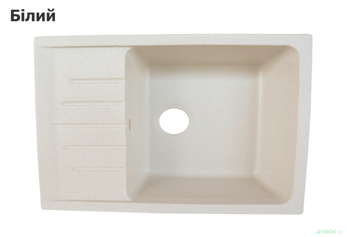 Изображение 2 - Мойка 6550, врезная гранитная (без отверстия под смеситель) Платинум
