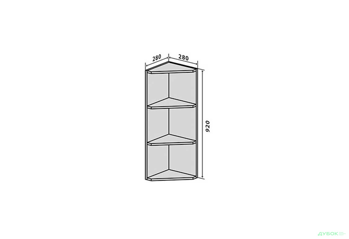 В55 Полиці кутові 92 Квадро VIP-master - Зображення 1 Зображення 1 - В55 Полиці кутові 92 Квадро VIP-master