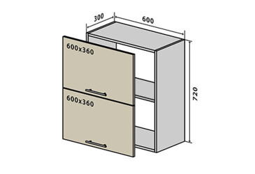 В20 Тумба 2Д 60 Квадро Люкс VIP-master