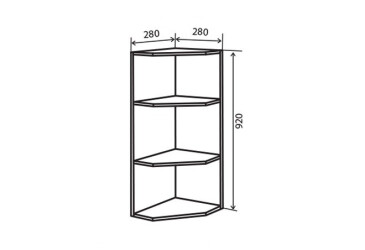 В55 Полиці кутові 92