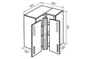 Изображение 1 - В58 Тумба угловая 60х60 Квадро Люкс Вип-Мастер