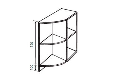 Н37R Полиці кутові