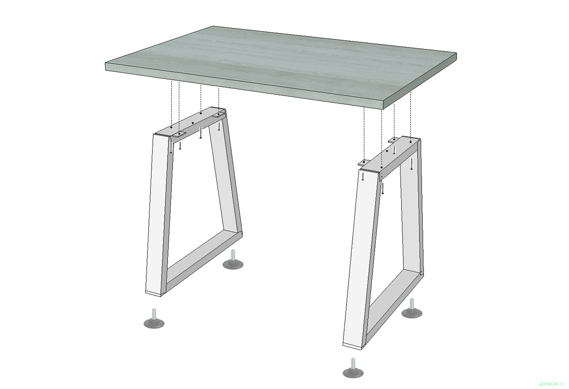 Изображение 2 - Обеденный стол Бинго Оверлайт 745/1200/750 Металл-Дизайн