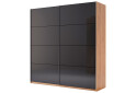 Зображення 1 - Шафа-купе MiroMark Луна 2-дверна 200 см Мат лава/Дуб Крафт