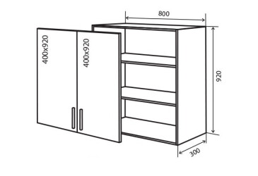 В48 Тумба 2Д 80 Кредо Люкс VIP-master