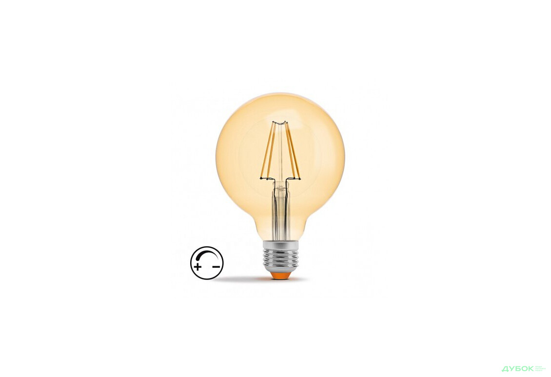LED Filament G95FAD 7W E27 2200K 220V диммерная Видекс