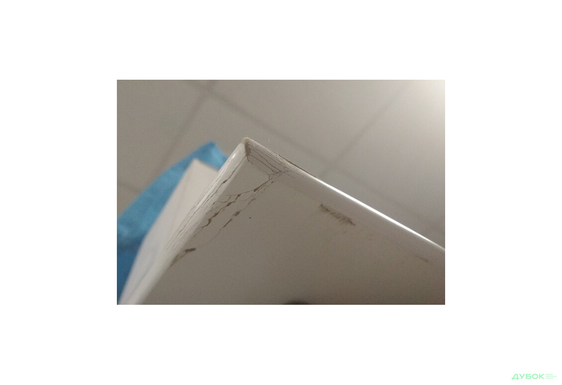 Фото 2 - SALE Стол Милан 120х70 (нераскладной) Венге/белый Угол столешницы поврежден Pavlik