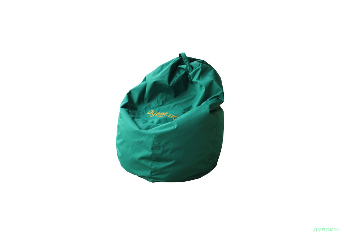 Кресло-груша зеленая 115х85 с логотипом Выставочное Flybag