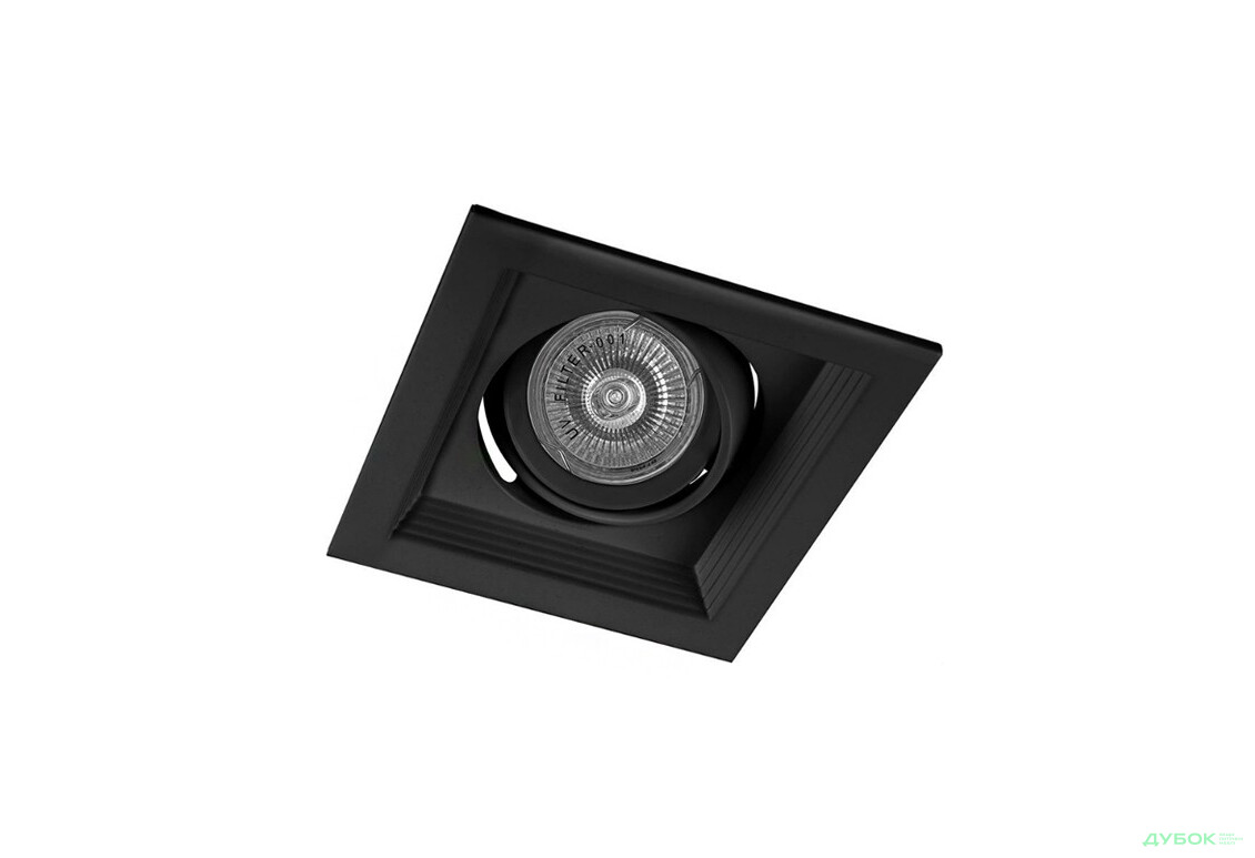 Карданный LED светильник DLT201 MR16/G5.3 черный поворотный Ферон