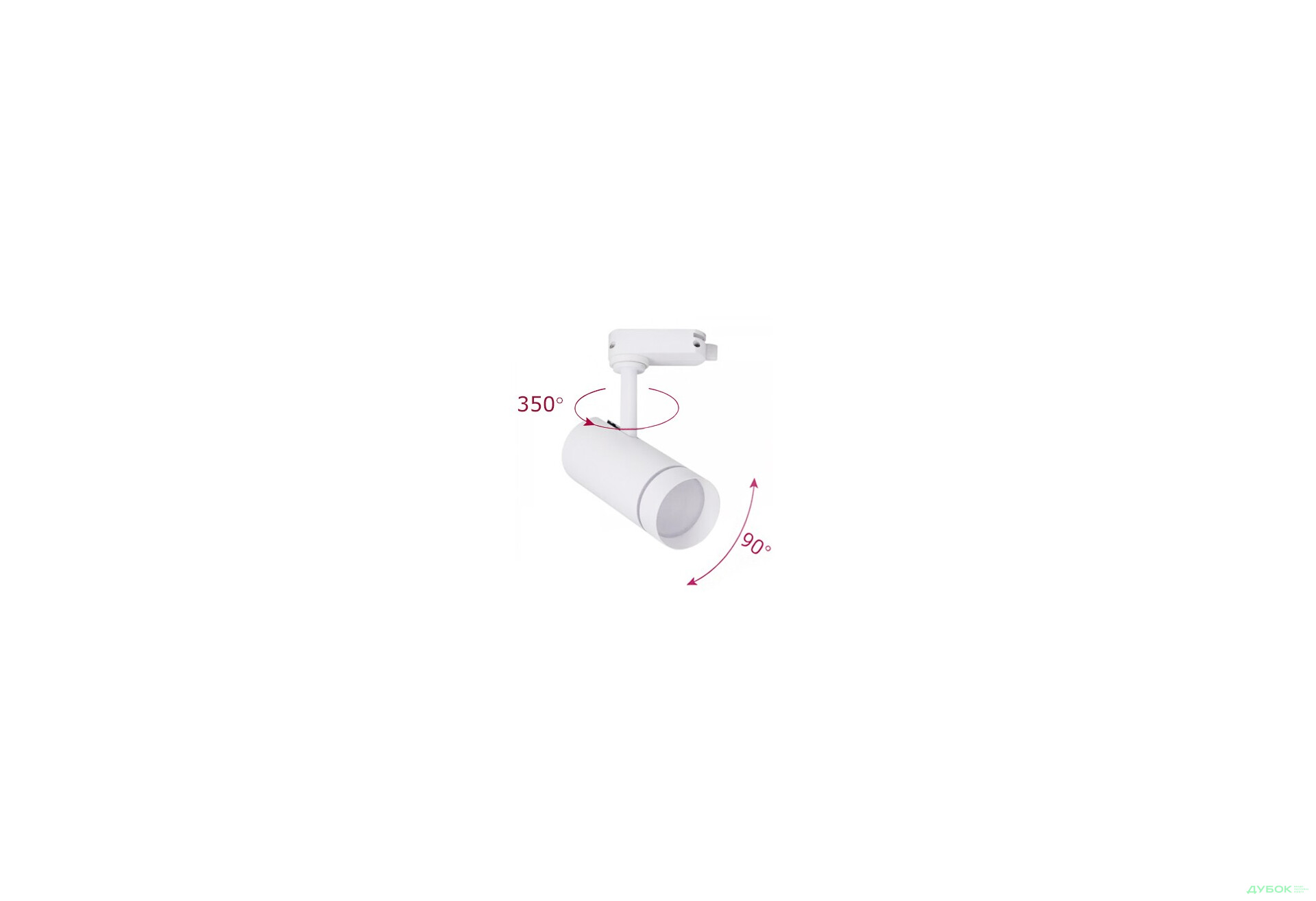 Изображение 2 - Трековый LED светильник AL106 SMD 10W 4000K IP40 80град белый Ферон