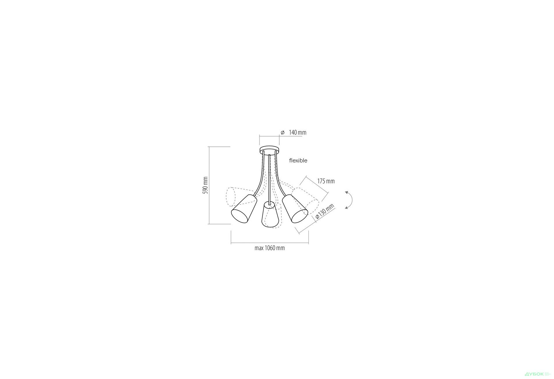 Изображение 3 - Люстра 2106 3xE27 Wire Colour ТК Лайтинг