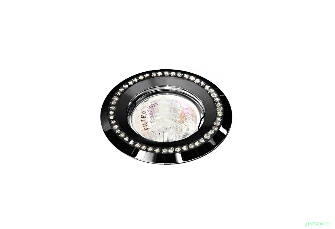 Точковий світильник DL103-BK MR16 прозорий-чорний Max 50W Feron