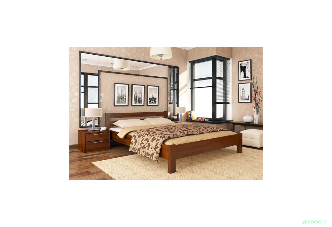 SALE Серія Тесса ліжко Рената 80х190 (щит) з підсиленими ламелями (4см) Естелла