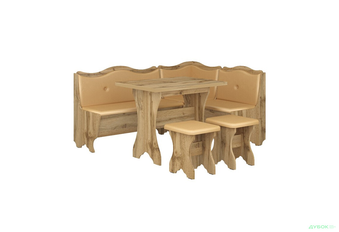 Кухонний куточок Герцог (з прост.столом) Дуб тахо Пехотін