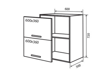 В20 Тумба 2Д 60 Верона Люкс VIP-master