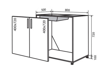 Н14 Тумба мийка 2Д 80 Верона Люкс VIP-master