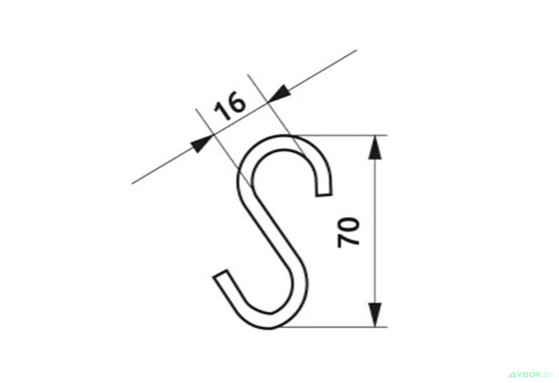 Изображение 2 - Крючок на рейлинг хром Рейлинговая система ФР