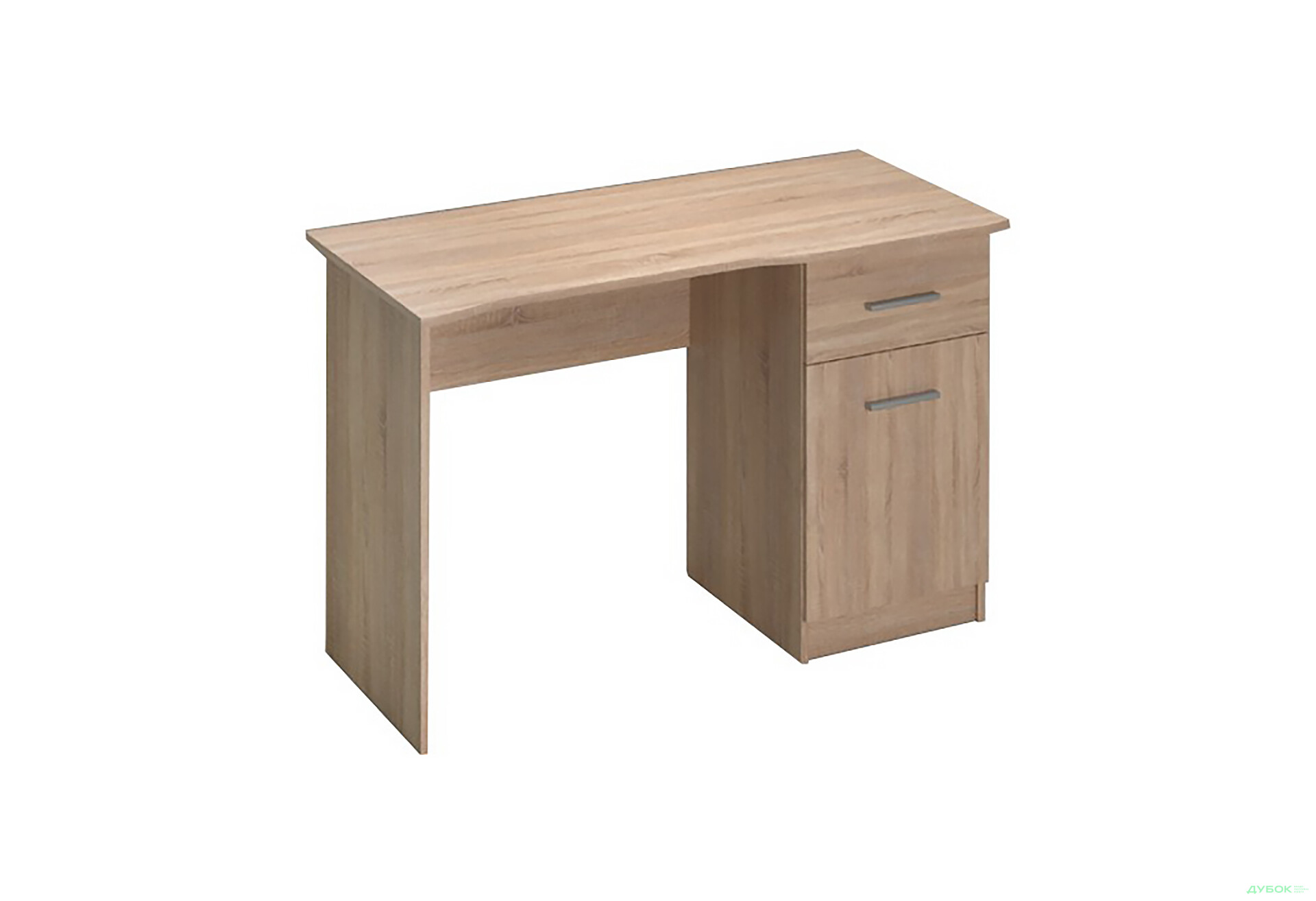 Зображення 1 - Стіл письмовий VMV holding Джой 120x55 см з тумбою і шухлядою, дуб сонома/білий