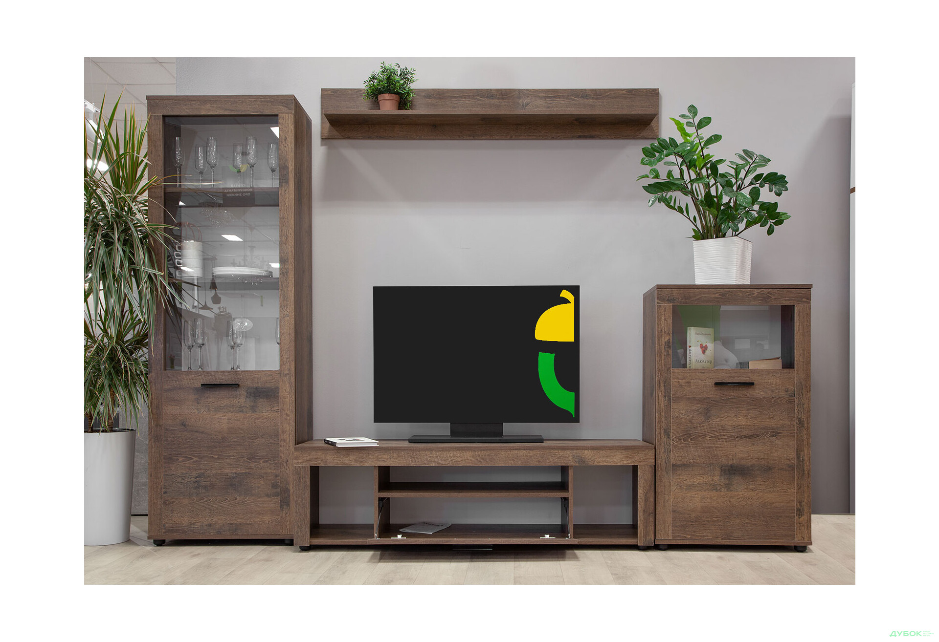 Комплект стінка з вітринами Світ Меблів Остін-1 260 см - Зображення 3 Зображення 3 - Комплект стінка з вітринами Світ Меблів Остін-1 260 см