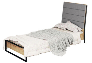 Ліжко Світ Меблів Лофт 90х200 см (без вкладу), дуб артизан
