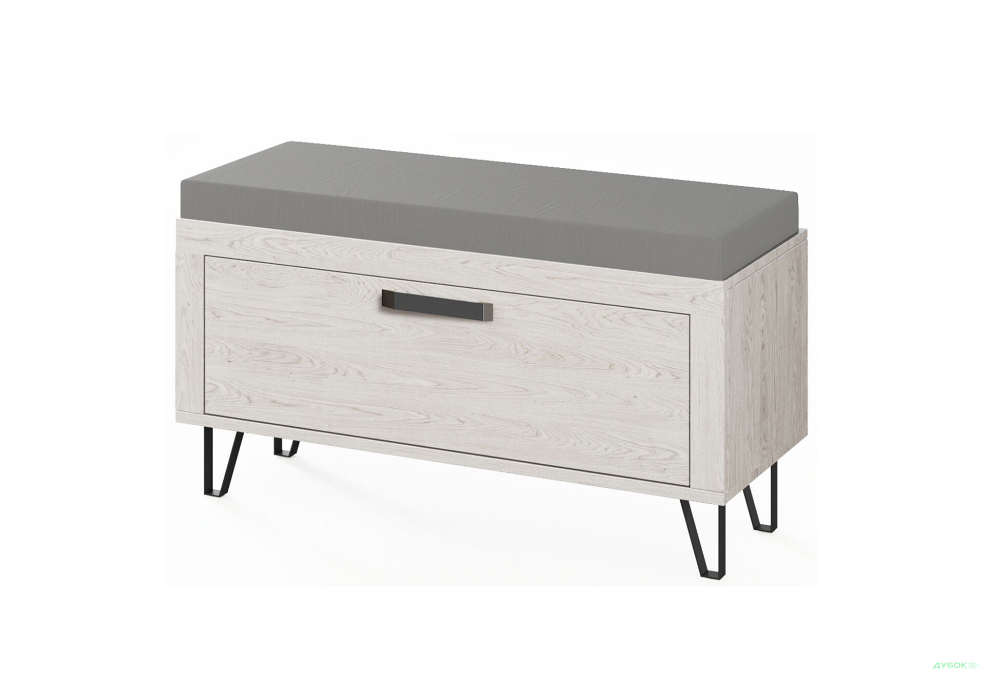 Тумба для взуття Світ Меблів Ріо з 1 відділенням та сидінням 95 см - Зображення 1 Зображення 1 - Тумба для взуття Світ Меблів Ріо з 1 відділенням та сидінням 95 см