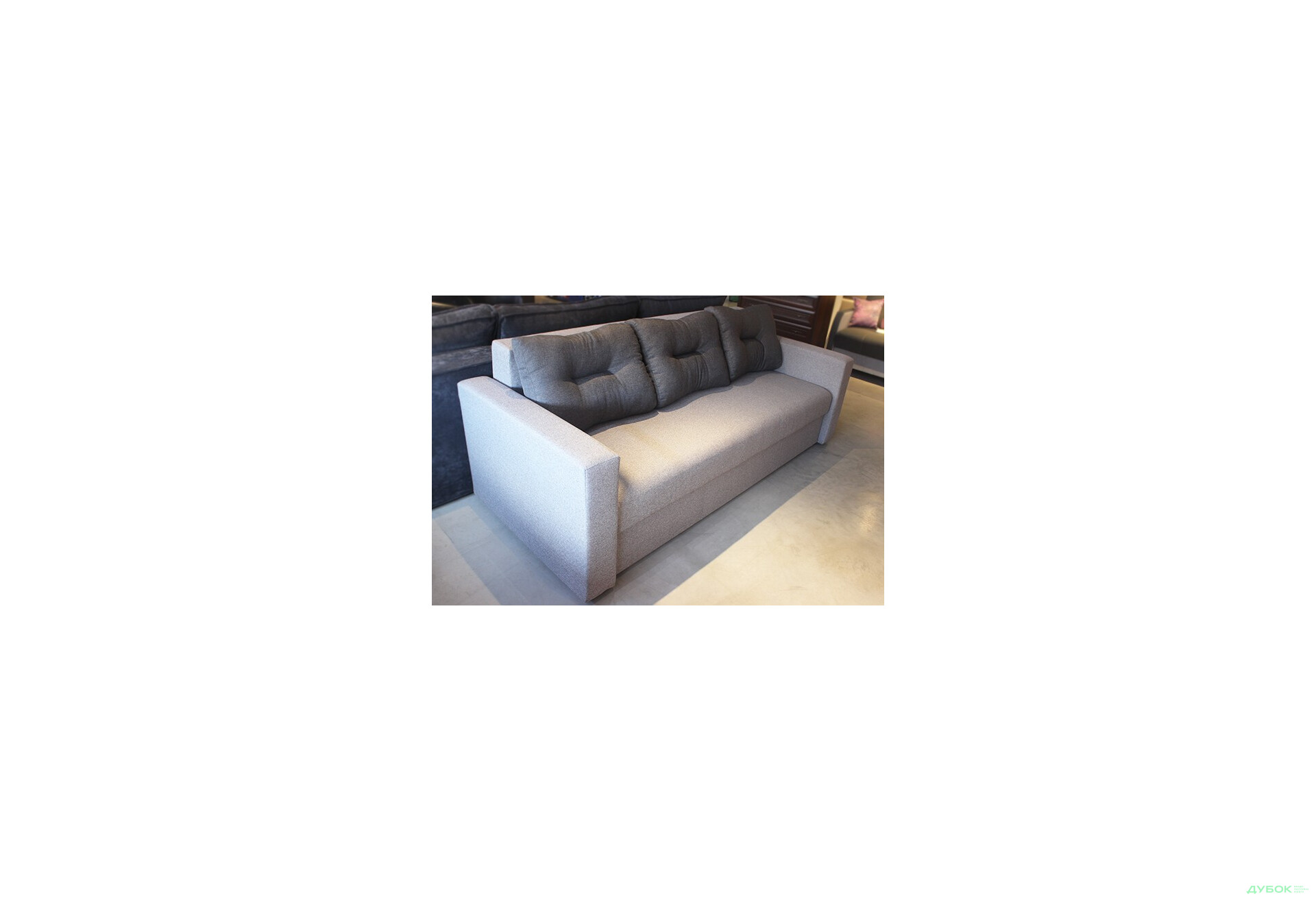 Диван Сіті Диван B (дизайн 4: Мальмо сільвер 90 / Мальмо дк грей 95 Exim) (широкі бильця) Vika - Зображення 5 Зображення 5 - Диван Сіті Диван B (дизайн 4: Мальмо сільвер 90 / Мальмо дк грей 95 Exim) (широкі бильця) Vika