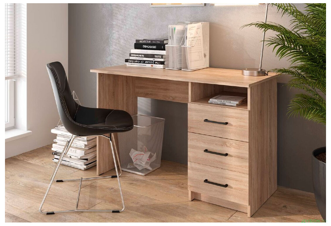 Фото 6 - Стіл письмовий Kredens furniture СК-3 115x55 см з шухлядами