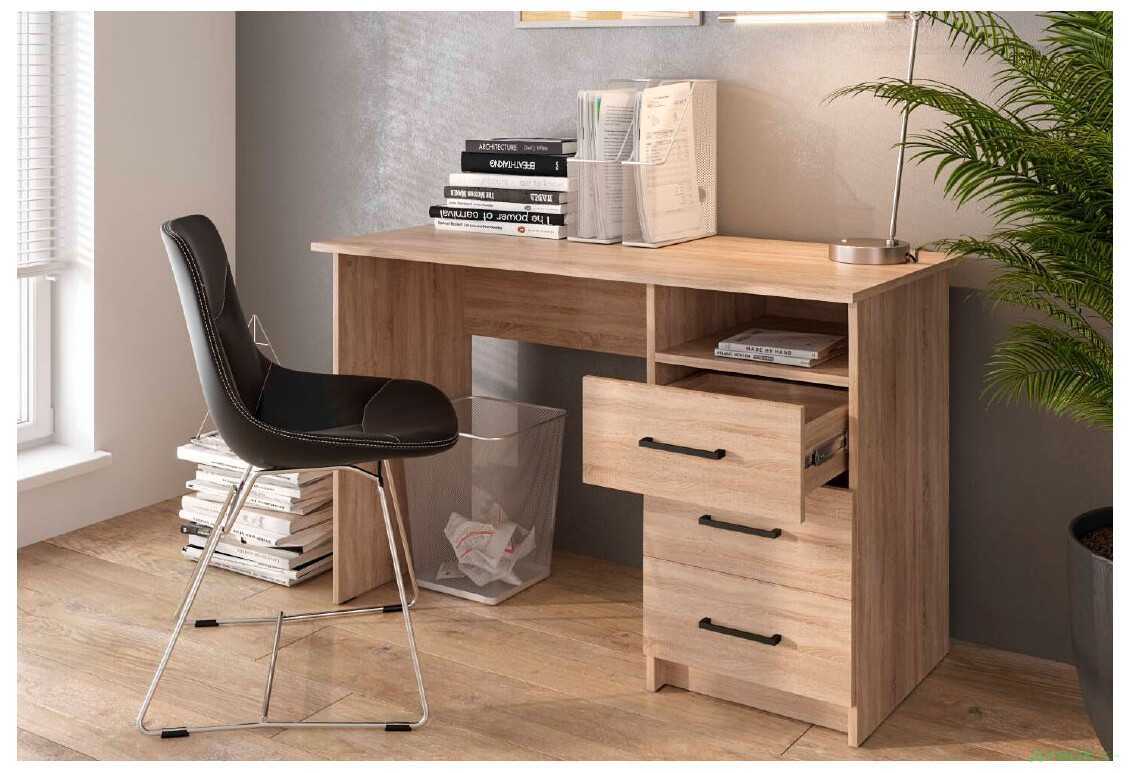 Фото 7 - Стіл письмовий Kredens furniture СК-3 115x55 см з шухлядами