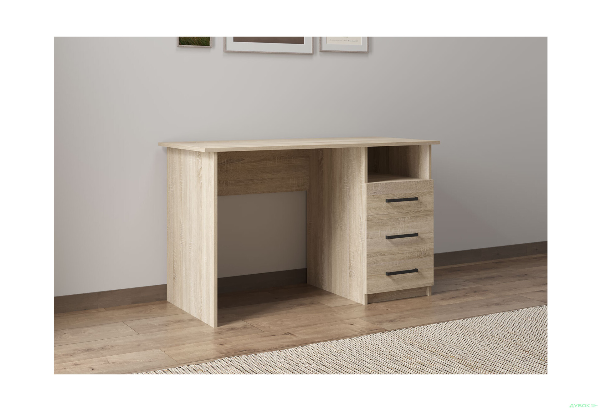 Зображення 2 - Стіл письмовий Kredens furniture СК-3 115x55 см з шухлядами