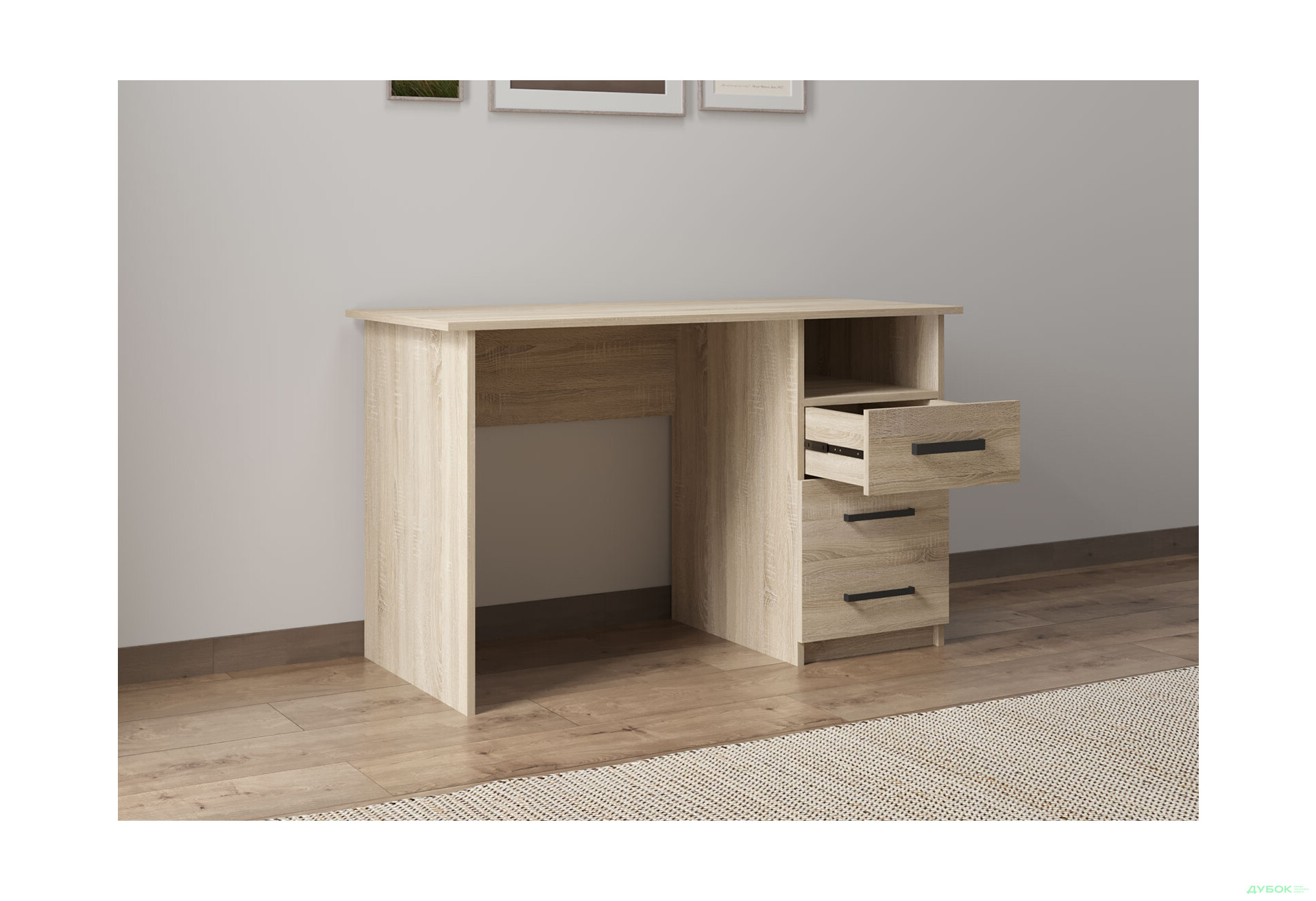 Зображення 3 - Стіл письмовий Kredens furniture СК-3 115x55 см з шухлядами