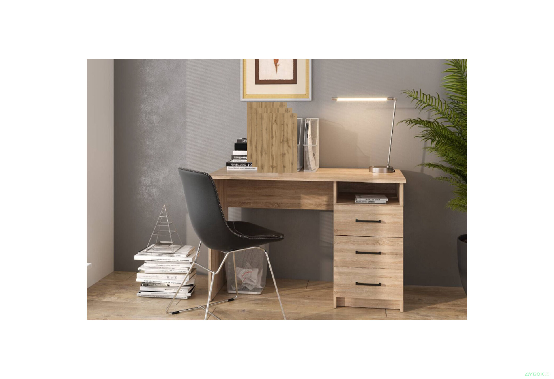 Зображення 5 - Стіл письмовий Kredens furniture СК-3 115x55 см з шухлядами