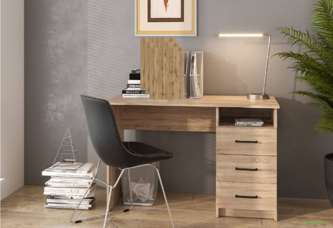 Зображення 5 - Стіл письмовий Kredens furniture СК-3 115x55 см з шухлядами