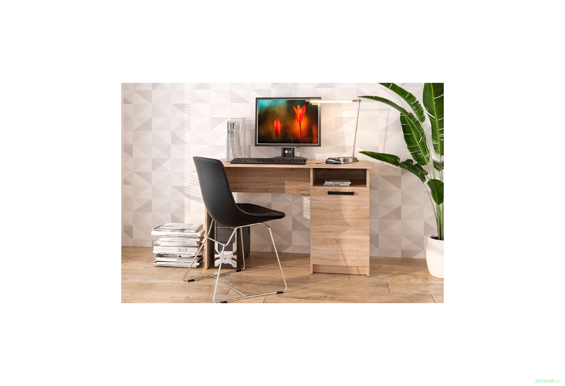 Зображення 3 - Стіл письмовий Kredens furniture СК-1 115x55 см з тумбою