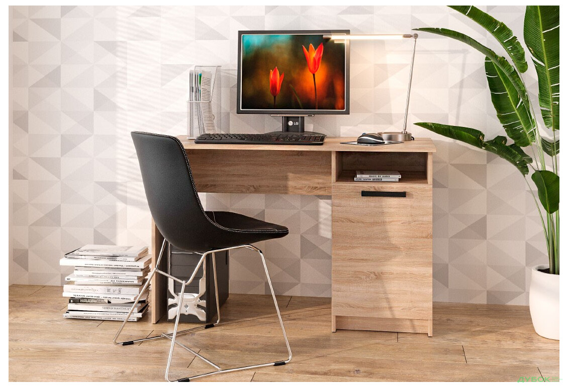 Зображення 3 - Стіл письмовий Kredens furniture СК-1 115x55 см з тумбою